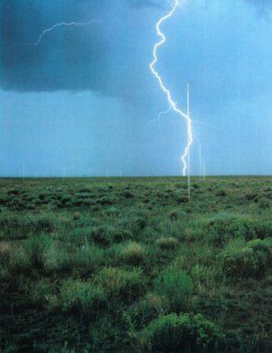 The Lightning Field by sculptor Walter De Maria