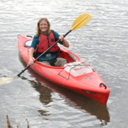 Basia launching Ice Books into Great Miami River Ohio