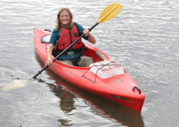Basia launching Ice Books into Great Miami River Ohio
